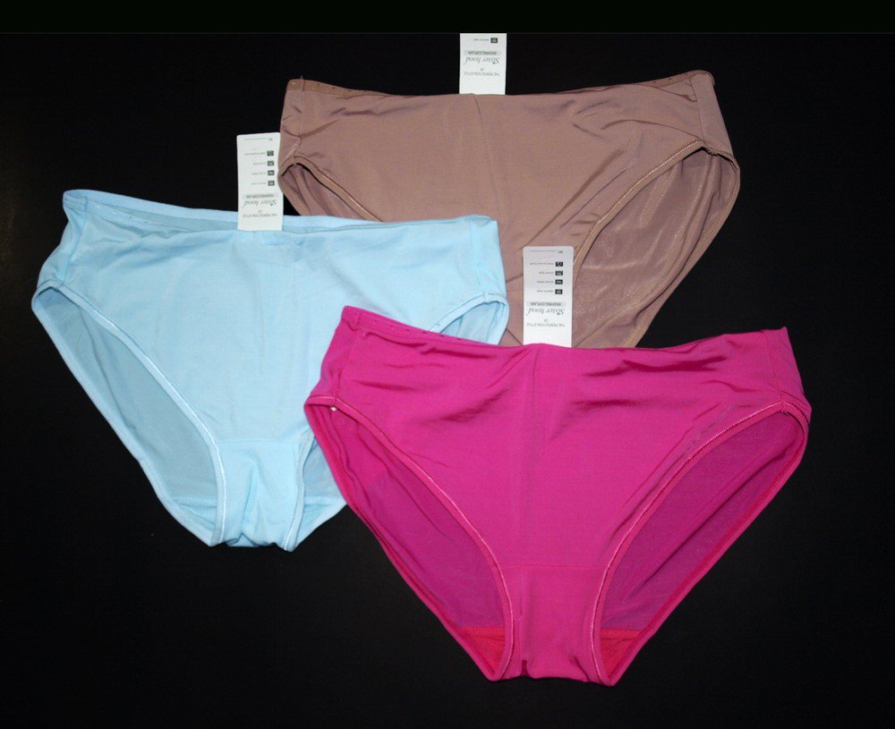 LOT OF 3 NYLONSPANDEX PANTIES, LINGERIEl, HI QUALITY, WOMEN HIP 3538