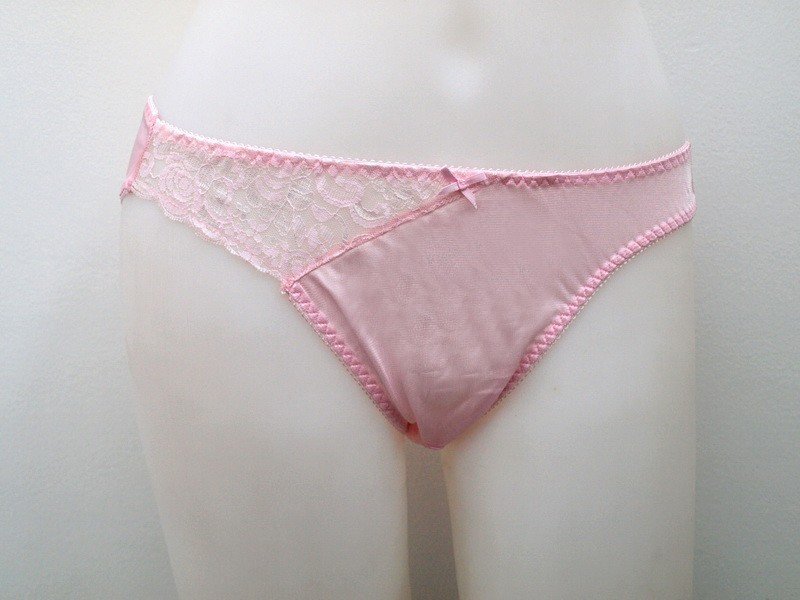 Pink Nylon bikini panties classic design Women Hips 3537" inches