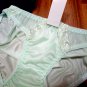 3 Pastel White, Mint, Blue.Classic Bikini Nylon panties hip 29-33", Lingerie.