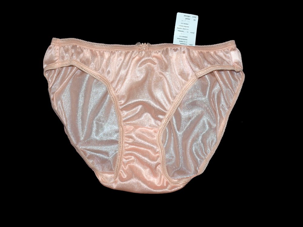 Orange Nylon Bikini Panties Classic Design Women Hips 34 36 Inches
