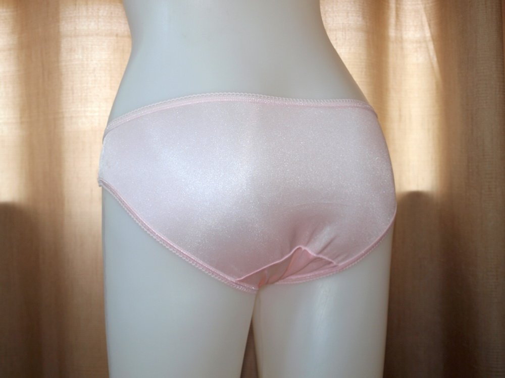 Pink Nylon bikini panties classic design Women Hips 3436" inches