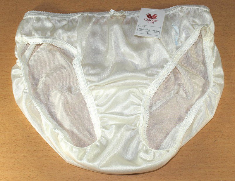 Wacoal Sheer Nylon Panties White Bikini Free Ship 35 37