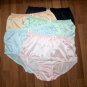 5 CLASSIC & VINTAGE STYLE BRIEFS NYLON PANTIES, WOMENS HIP 45-48, SOFT & SHEER