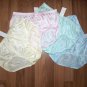 LOT OF 4 VINTAGE STYLE BRIEFS NYLON PANTIES,WOMENS HIP 38-40 SOFT & SHEER, NWT.