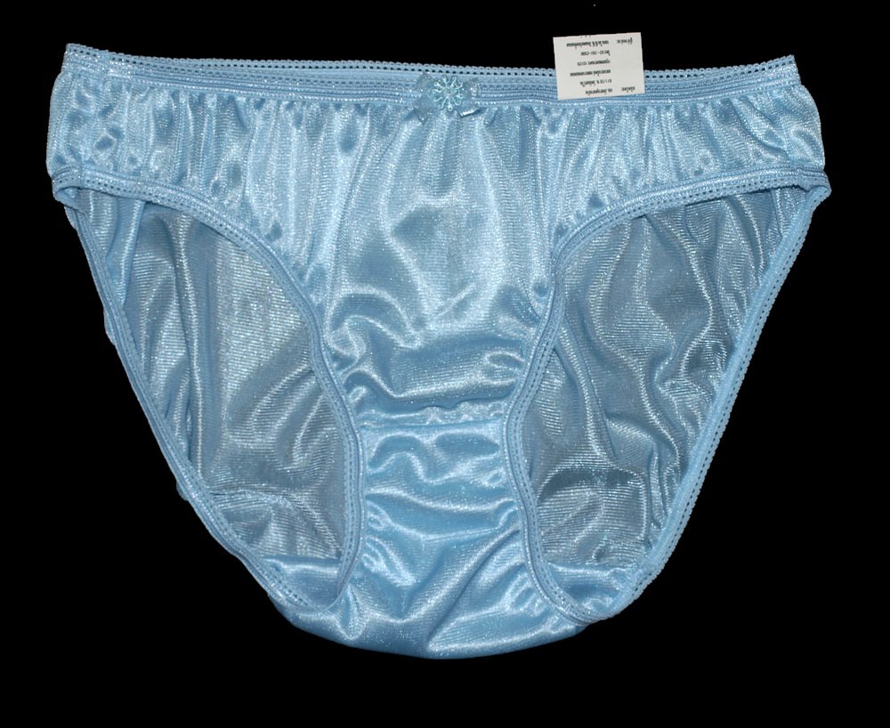 Blue Nylon Panties 85