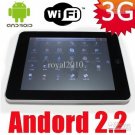 Android 2.2 OS Tablet pc 8" w/ Freescale iMX515 Cortex A8 CPU +Flash Player 10+ 512M RAM+4gb HDD