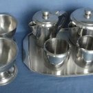 Vintage Stainless Steel Tea Set Dessert Bowls Set of 7