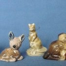 Wade Miniature Ceramic Bone China Animals Vintage Camel Fawn Kangaroo Beaver Horse