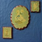 Duck Hen Chicken Wooden Wall Plaques