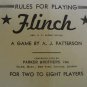 FLINCH Card Game Vintage 1938 Parker Brothers Salem MA Complete
