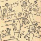 Mammy with Pickaninny Boy DOW embroidery transfer pattern AM9327
