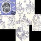 Crinoline Lady Southern Belle LITTLE WOMEN costume embroidery transfer New Era 1