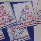 cross stitchPair of Kittens Towel DOW embroidery transfer pattern Su142