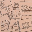 Animated Dishes kitchen Towel embroidery transfer pattern AM9611