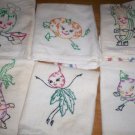 Animated Dancing Vegetables Tea Towels embroidery pattern V198