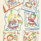 Garden Fresh FRUITS & VEGGIES embroidery transfer pattern Mc1545 Garden Fresh FRUITS & VEGGIES embroidery transfer pattern Mc1545