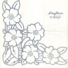 Two (2 x ) Deighton's CUTWORK FLOWERS transfers ORIG D1566