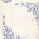Two (2 x ) PRIMROSES flower embroidery transfers ORIG Briggs13409