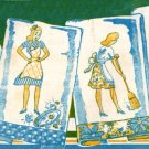 6 Ladies applique & embroidery Towel transfer pattern W956 6 Ladies applique & embroidery Towel transfer pattern W956