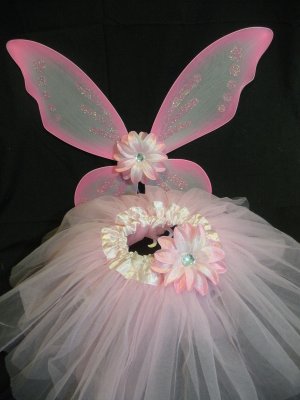 Designer Tutu Gift Set w/ Pixie Wings- Many Colors & Sizes Available
