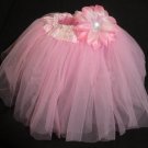 Designer Tutu w/flower clip- Many Colors & Sizes Available