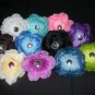 4" Peoni Flower Hair Clips
