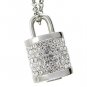 FULL CAPACITY TESTED Rhinestone Metal lock high speed USB 2.0 Drive Necklace - 8GB