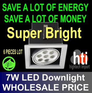 "1PC SUPER BRIGHT 7W LED RECESSED DOWNLIGHT CEILING LIGHT "