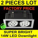 "2PCS WHOLESALE LOT SUPER BRIGHT 14W LED RECESSED DOWNLIGHT CEILING LIGHT "