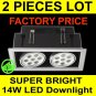"2PCS WHOLESALE LOT SUPER BRIGHT 14W LED RECESSED DOWNLIGHT CEILING LIGHT "