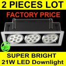 "2PCS WHOLESALE PRICE SUPER BRIGHT 21W LED RECESSED DOWNLIGHT CEILING LIGHT "