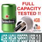 4 GB Beer Can Shaped USB Flash Pen Drive - FULL CAPACITY TESTED
