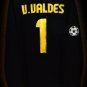 BARCELONA GK V.VALDES 1 UEFA FINAL ROMA 2009 LS SHIRT JERSEY # XL