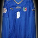 2008 ITALY HOME TONI 9 EURO 08 LTD LS SHIRT JERSEY # XL