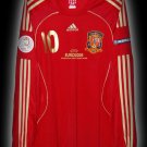 2008 SPAIN HOME FABREGAS 10 EURO 08 LTD LS SHIRT JERSEY # XL