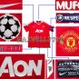 10-11 MANCHESTER UNITED HOME BERBATOV 9 UEFA 2 PATCHES SHIRT JERSEY