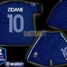 11-12 FRANCE HOME ZIDANE 10 EURO 2012 PATCH KITS KIDS SHORTS JERSEY # M