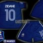 11-12 FRANCE HOME ZIDANE 10 EURO 2012 PATCH KITS KIDS SHORTS JERSEY # M