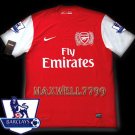 NEW 11-12 ARSENAL HOME BLANK PREMIER PATCH SOCCER SHIRT JERSEY