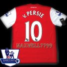 NEW 11-12 ARSENAL HOME v.PERSIE 10 PREMIER PATCH SOCCER SHIRT JERSEY