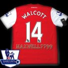 NEW 11-12 ARSENAL HOME WALCOTT 14 PREMIER PATCH SOCCER SHIRT JERSEY