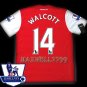 NEW 11-12 ARSENAL HOME WALCOTT 14 PREMIER PATCH SOCCER SHIRT JERSEY