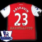 NEW 11-12 ARSENAL HOME ARSHAVIN 23 PREMIER PATCH SOCCER SHIRT JERSEY