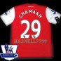 NEW 11-12 ARSENAL HOME CHAMAKH 29 PREMIER PATCH SOCCER SHIRT JERSEY
