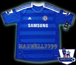 NEW 11-12 CHELSEA HOME BLANK PREMIER PATCH SOCCER SHIRT JERSEY