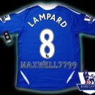 NEW 11-12 CHELSEA HOME LAMPARD 8 PREMIER PATCH SOCCER SHIRT JERSEY