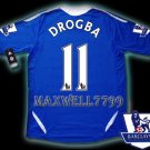NEW 11-12 CHELSEA HOME DROGBA 11 PREMIER PATCH SOCCER SHIRT JERSEY