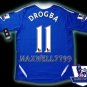 NEW 11-12 CHELSEA HOME DROGBA 11 PREMIER PATCH SOCCER SHIRT JERSEY