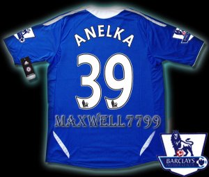 NEW 11-12 CHELSEA HOME ANELKA 39 PREMIER PATCH SOCCER SHIRT JERSEY