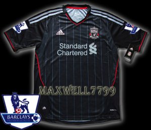 NEW 11-12 LIVERPOOL AWAY BLANK PREMIER PATCH SOCCER SHIRT JERSEY